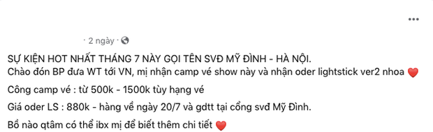 Nhiều đối tượng rao có 1000-2000 vé quan hệ với nhà tài trợ, BTC concert BLACKPINK tại Việt Nam cảnh báo lừa đảo! - Ảnh 3.