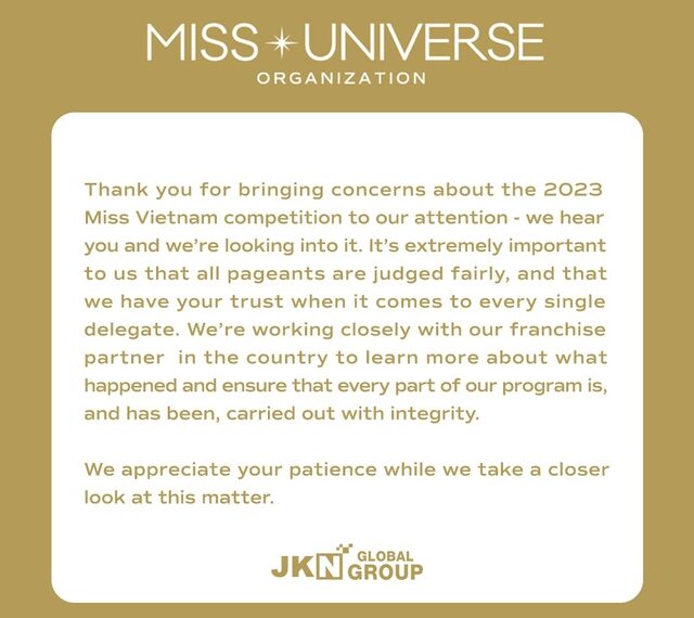 Tổ chức Miss Universe đang xem xét kết quả đăng quang của Bùi Quỳnh Hoa sau lùm xùm bị tố mua giải - Ảnh 2.