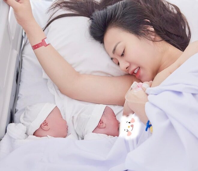 Phương Oanh đăng ảnh cặp sinh đôi một trai một gái vừa chào đời, hạnh phúc thông báo điều đặc biệt - Ảnh 2.